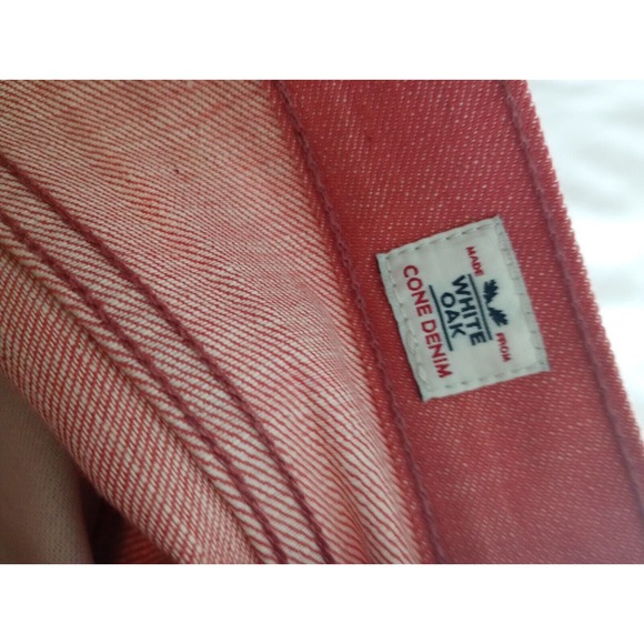 Levis 501 Jeans White Oak Cone Denim Mens Size 32 30 Red On White Fresh Hip Hop - Picture 11 of 13